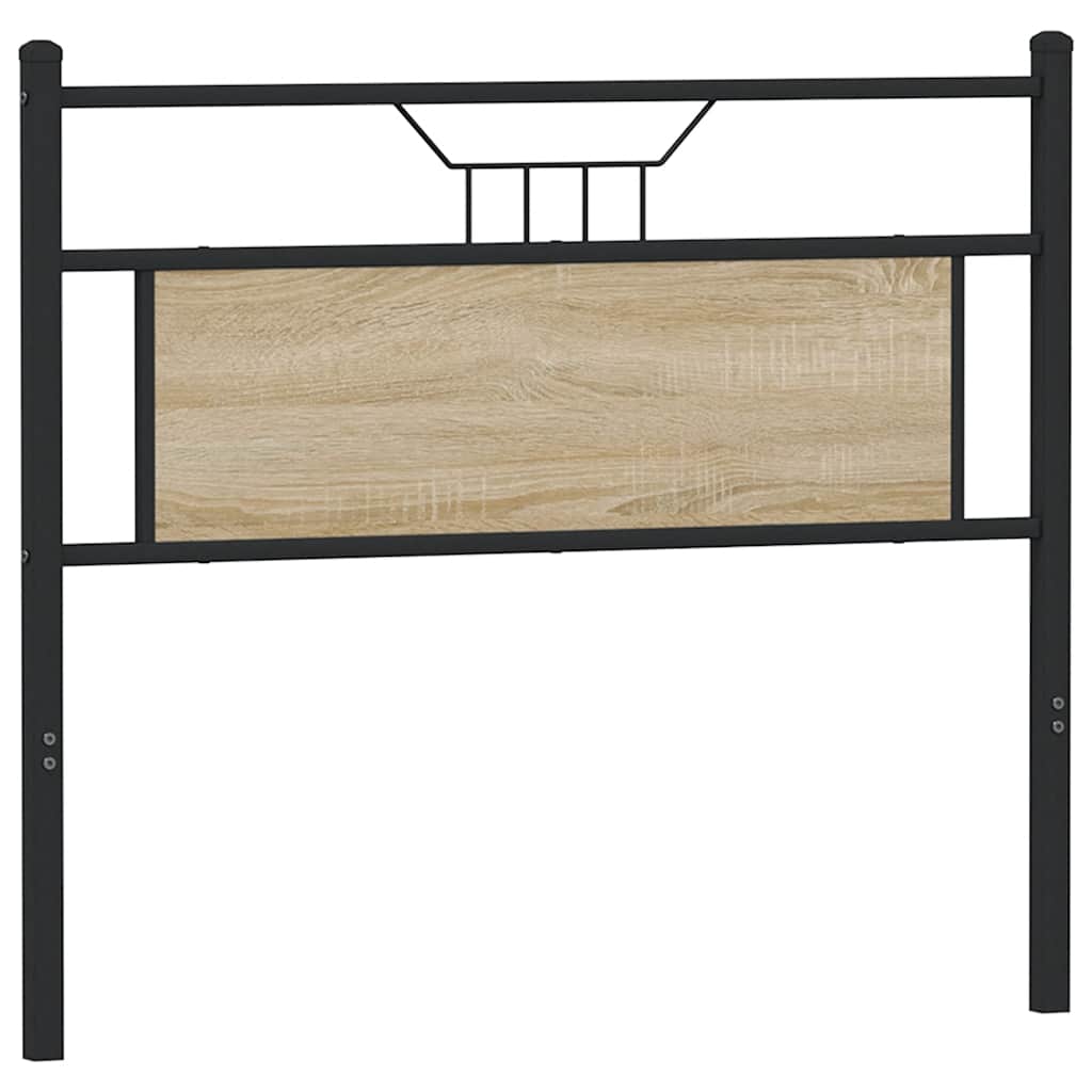 Tête de lit chêne sonoma 100 cm bois d'ingénierie et acier - XIOS