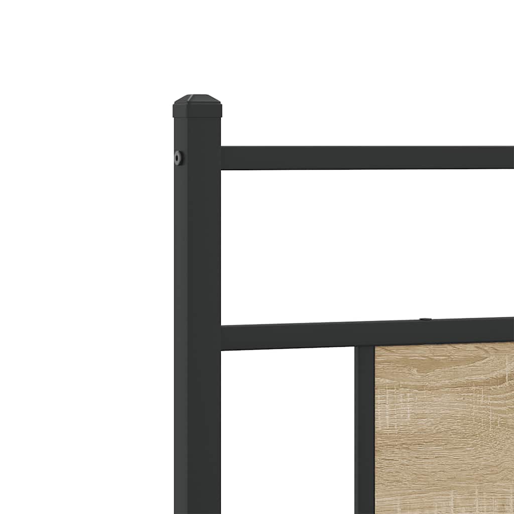 Tête de lit chêne sonoma 107 cm bois d'ingénierie et acier - XIOS