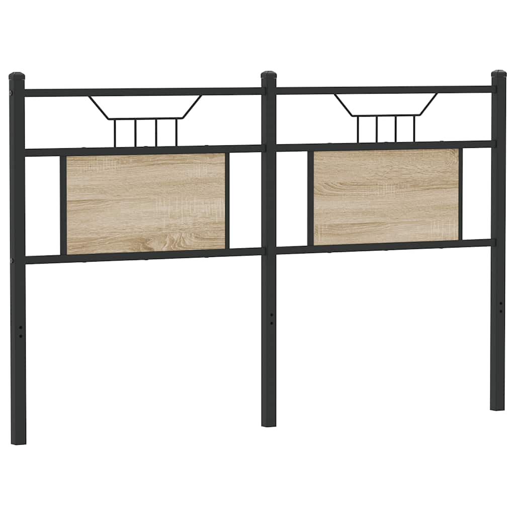 Tête de lit chêne sonoma 137 cm bois d'ingénierie et acier - XIOS