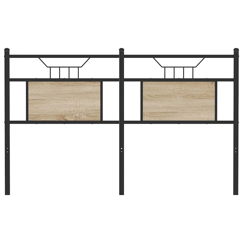Tête de lit chêne sonoma 137 cm bois d'ingénierie et acier - XIOS