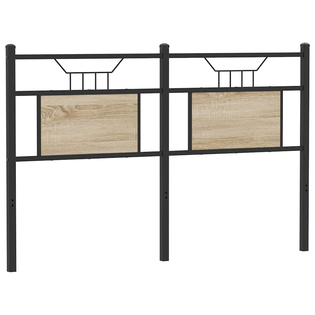 Tête de lit chêne sonoma 137 cm bois d'ingénierie et acier - XIOS