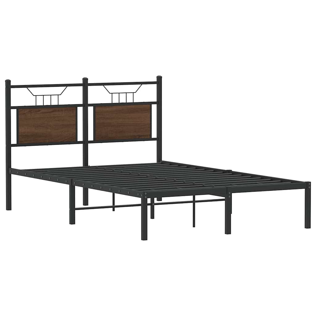Cadre de lit sans matelas chêne marron 120x200 cm - XIOS