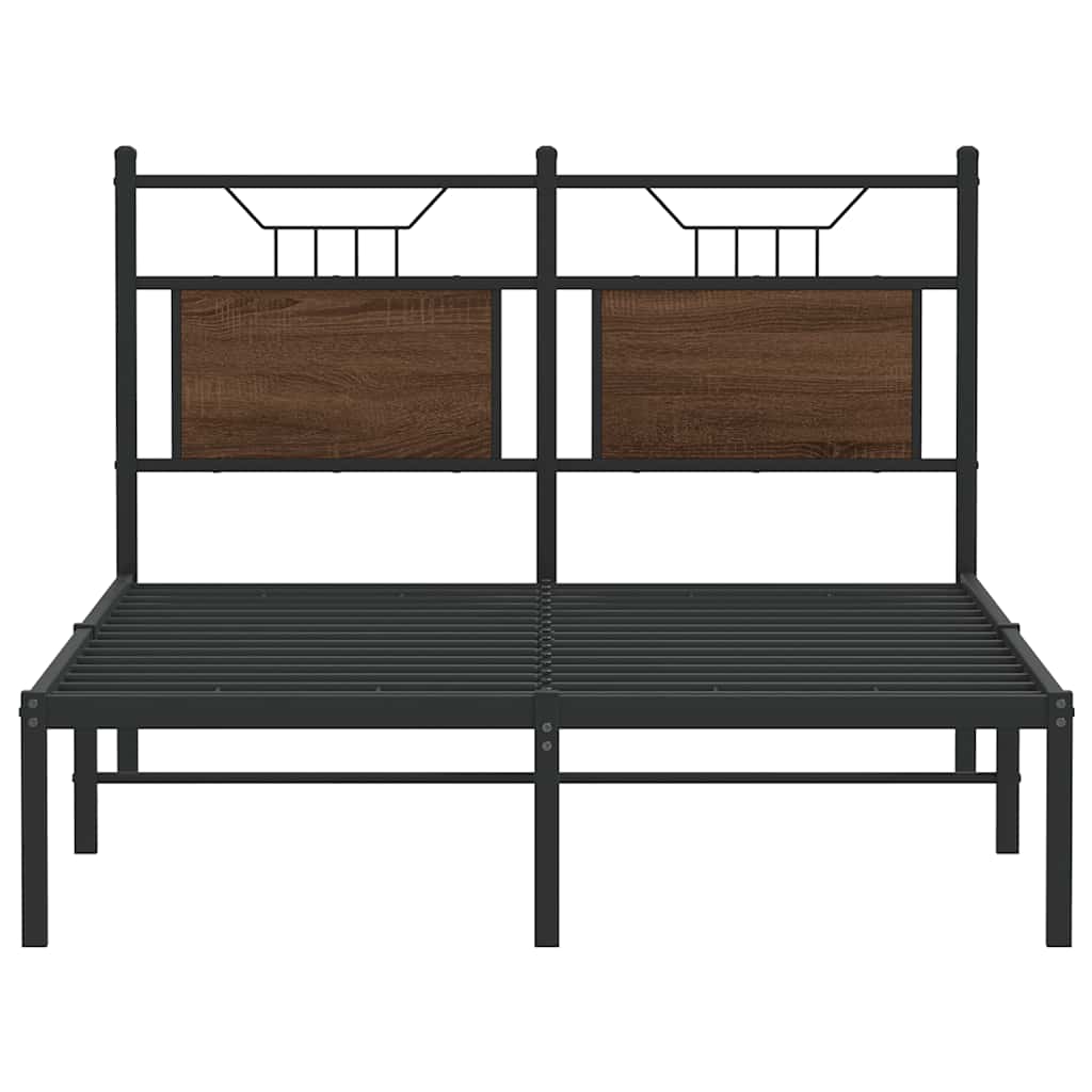 Cadre de lit sans matelas chêne marron 120x200 cm - XIOS