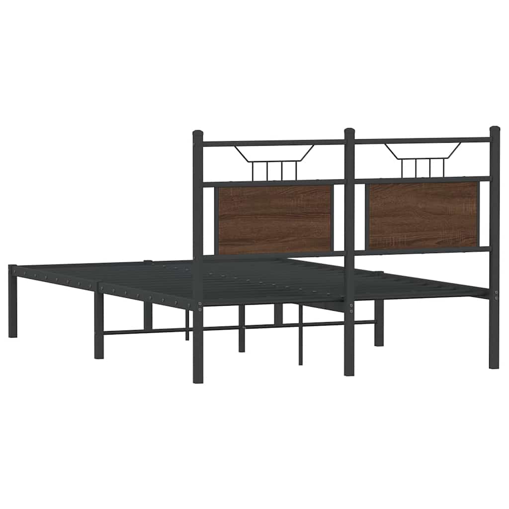 Cadre de lit sans matelas chêne marron 120x200 cm - XIOS