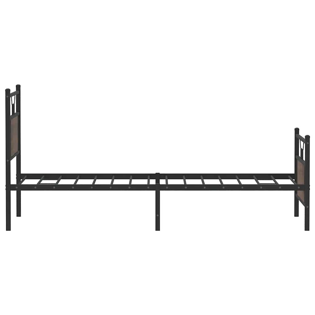 Cadre de lit sans matelas chêne marron 90x200cm bois ingénierie - XIOS