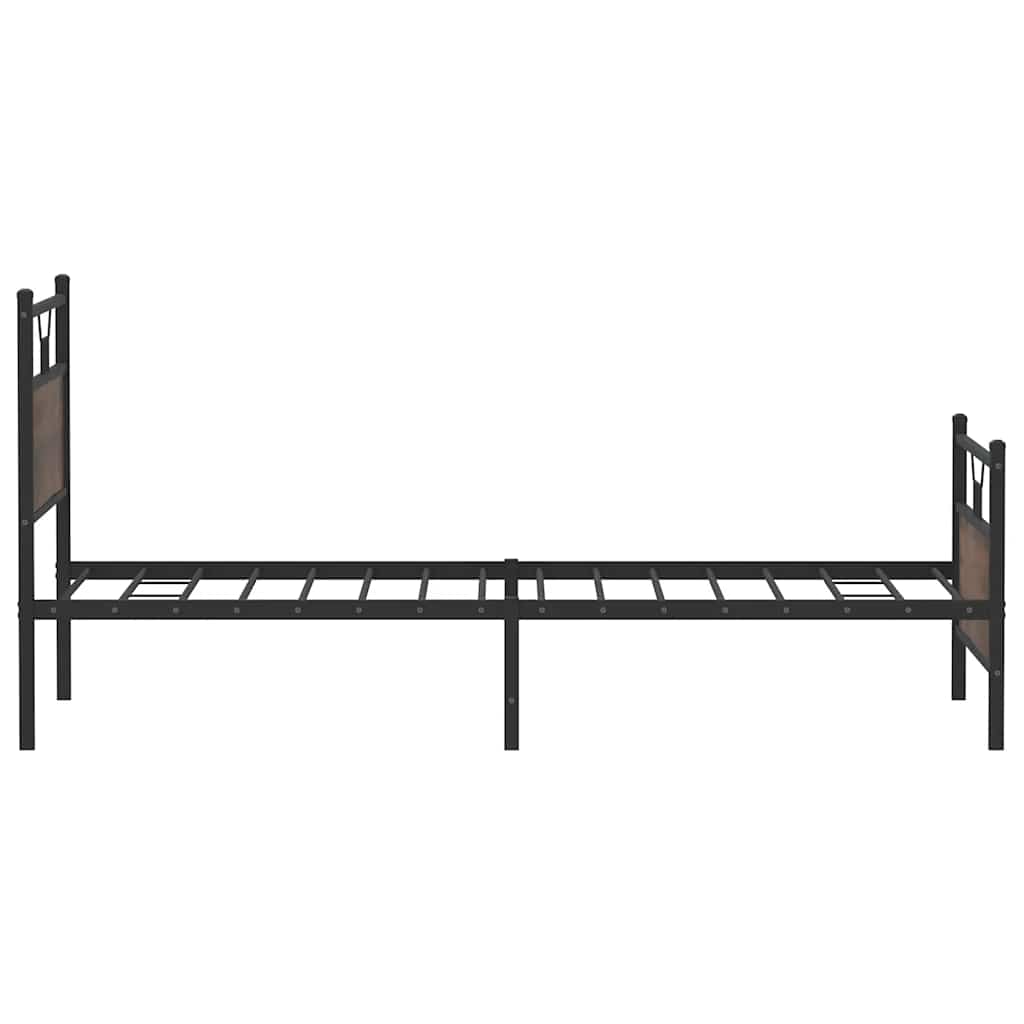 Cadre de lit sans matelas chêne marron 100x190 cm - XIOS
