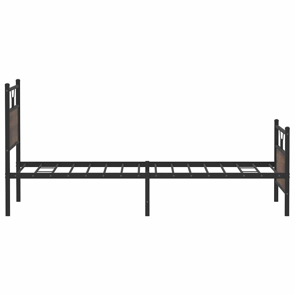 Cadre de lit sans matelas chêne marron 100x200 cm - XIOS