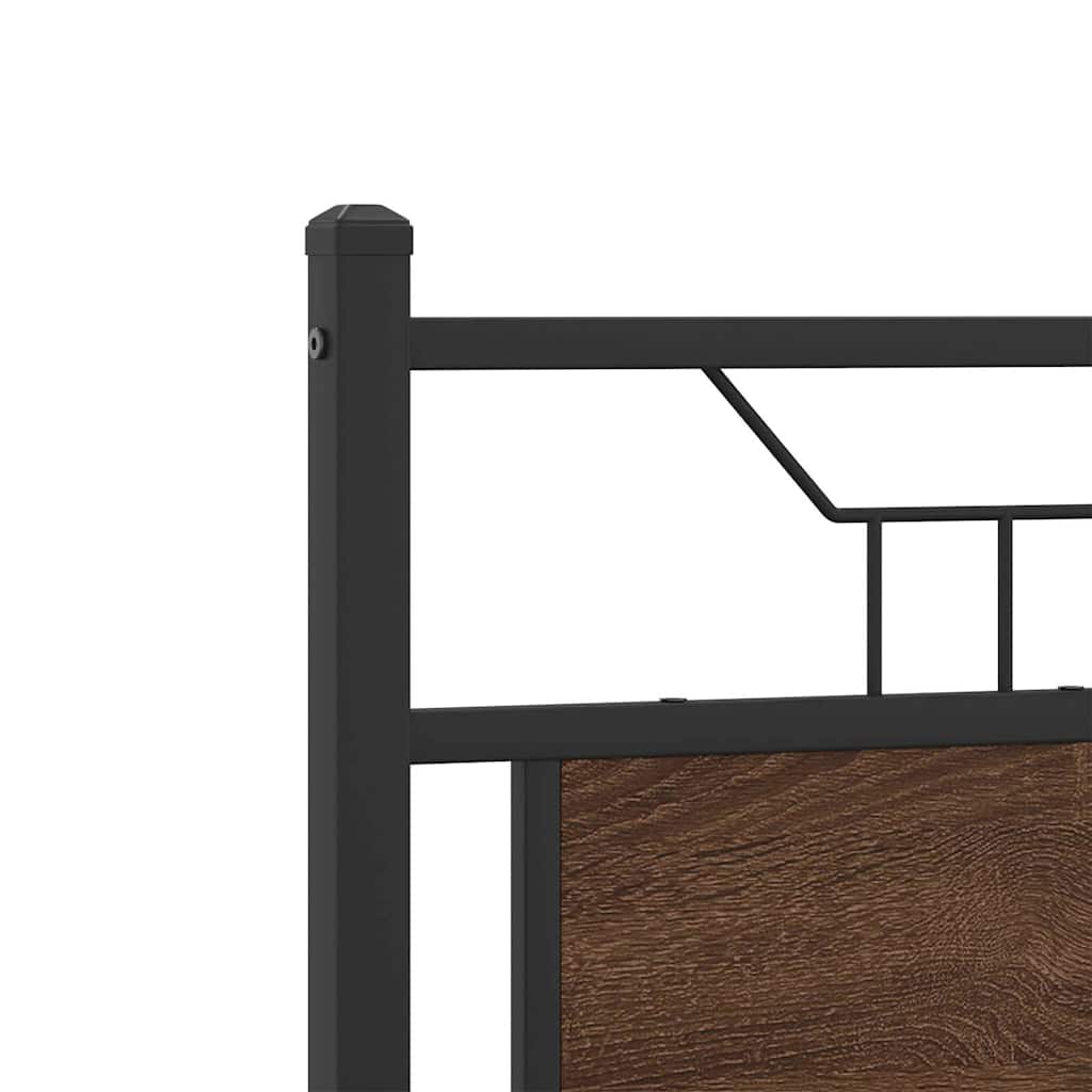 Cadre de lit sans matelas chêne marron 120x190 cm - XIOS