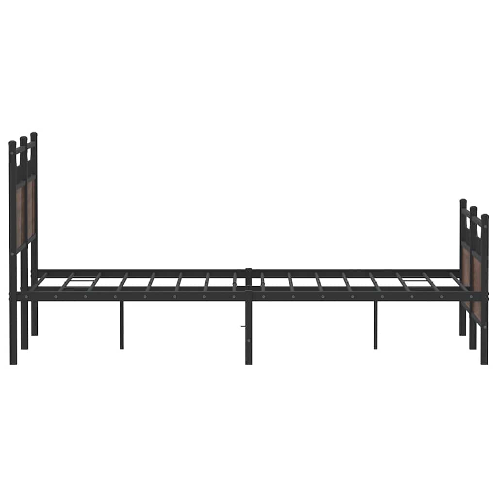 Cadre de lit sans matelas chêne marron 120x200 cm - XIOS