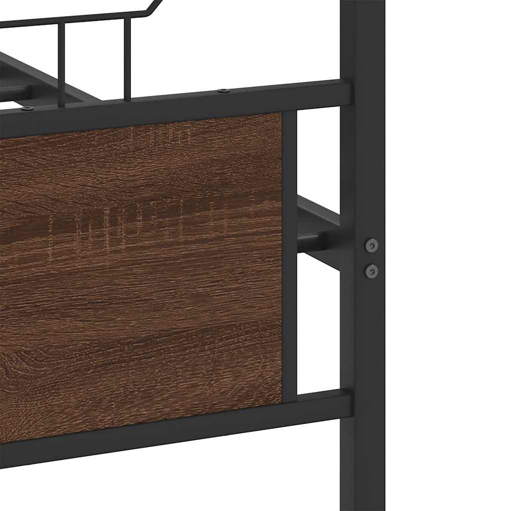 Cadre de lit sans matelas chêne marron 120x200 cm - XIOS