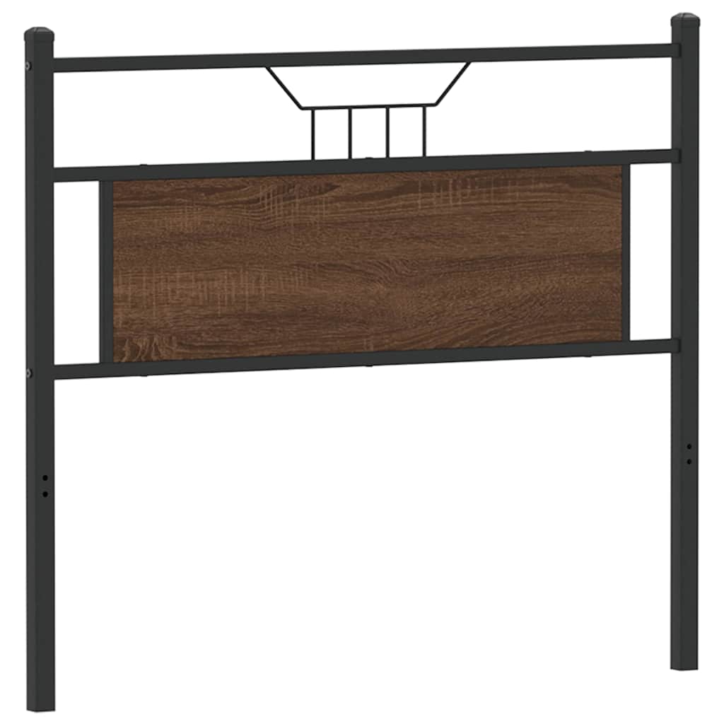 Tête de lit chêne marron 100 cm bois d'ingénierie et acier - XIOS