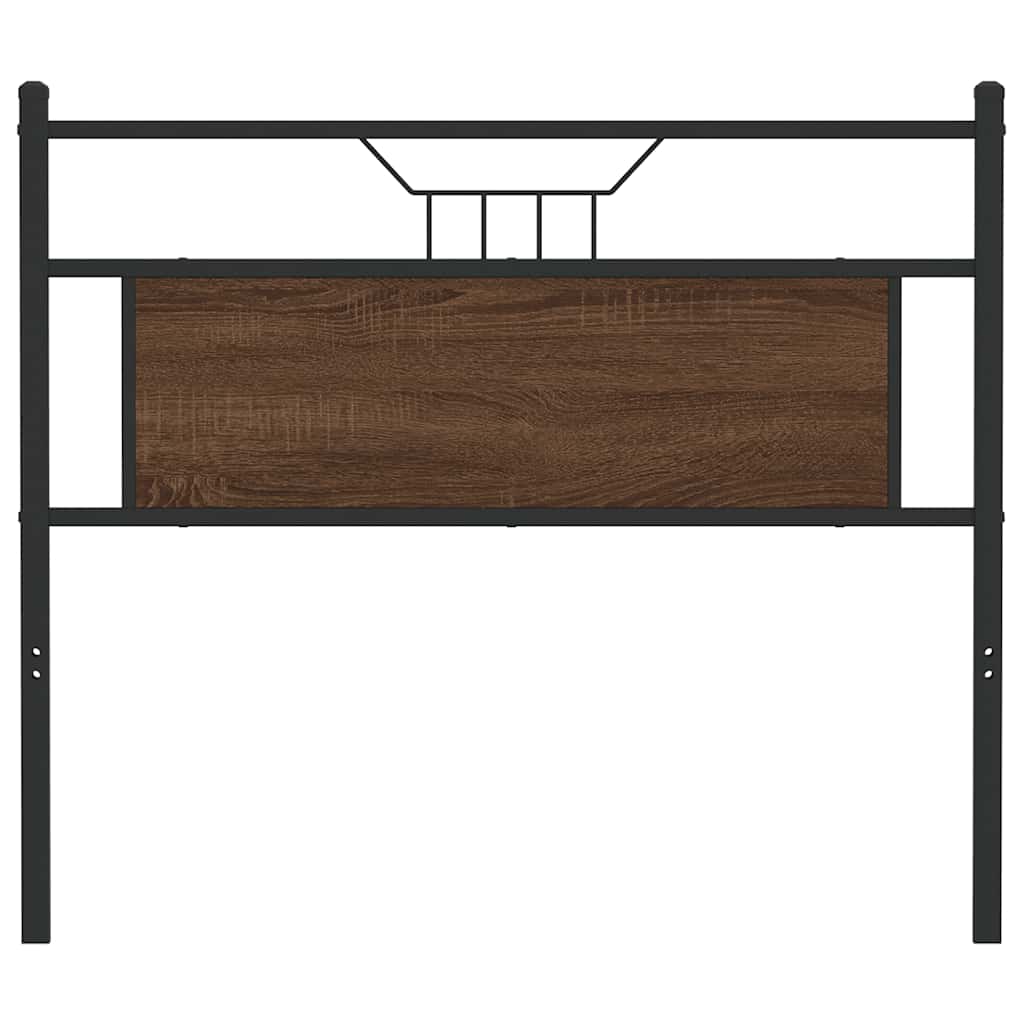 Tête de lit chêne marron 100 cm bois d'ingénierie et acier - XIOS