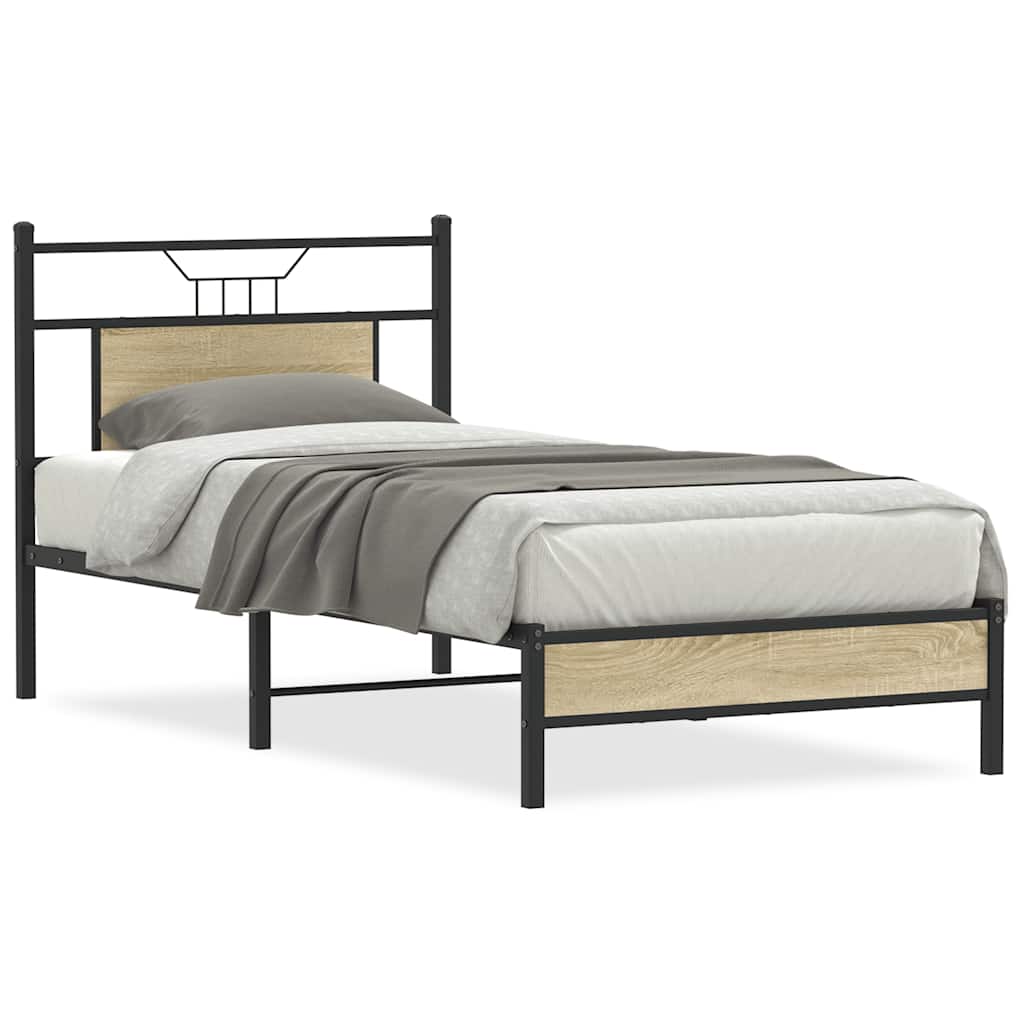 Cadre de lit sans matelas chêne sonoma 80x200 cm - XIOS