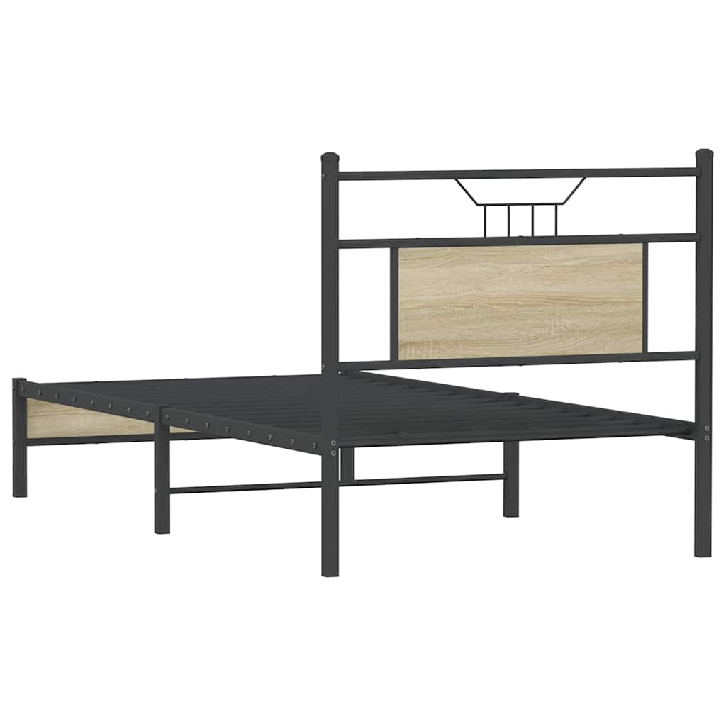 Cadre de lit sans matelas chêne sonoma 80x200 cm - XIOS