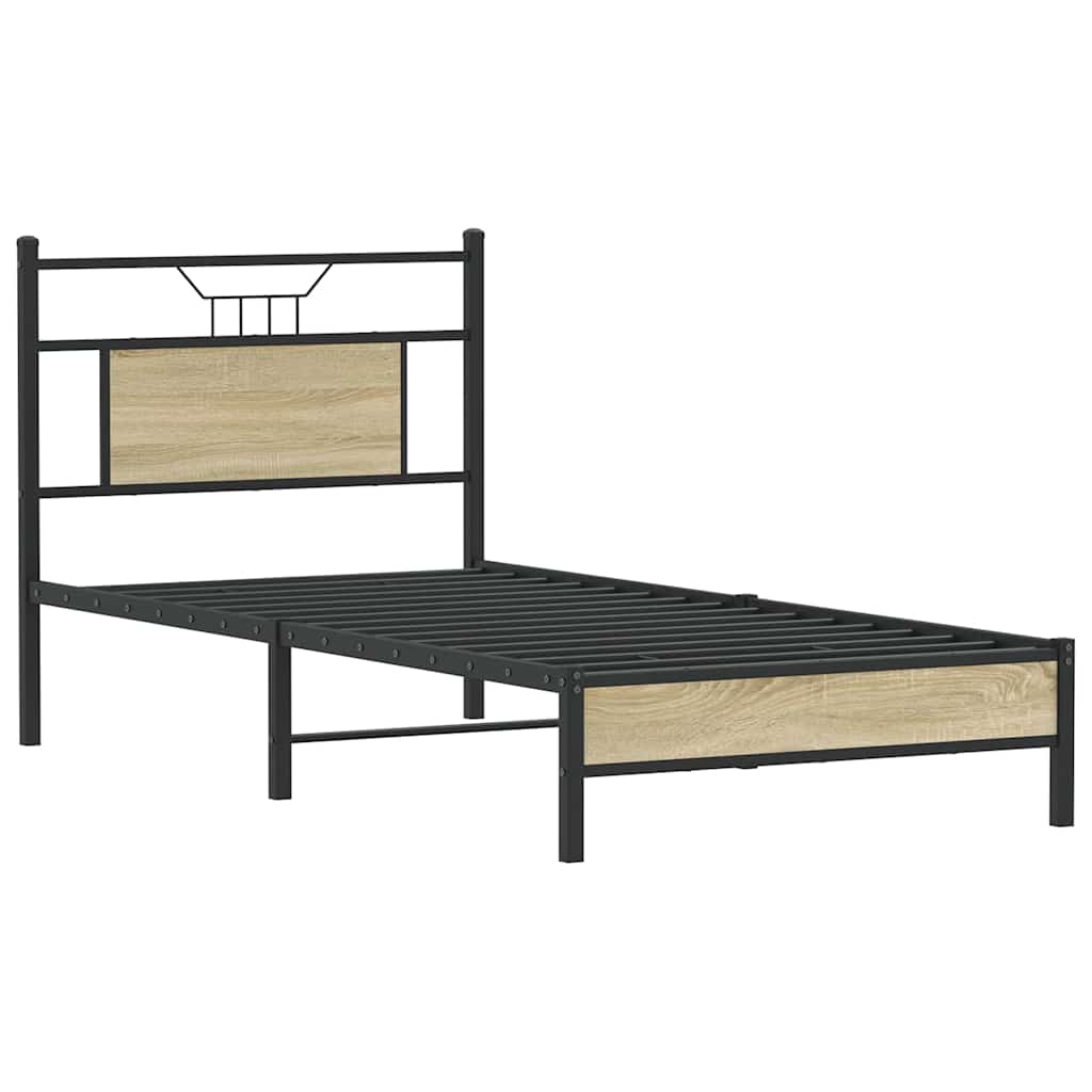 Cadre de lit sans matelas chêne sonoma 90x200 cm - XIOS