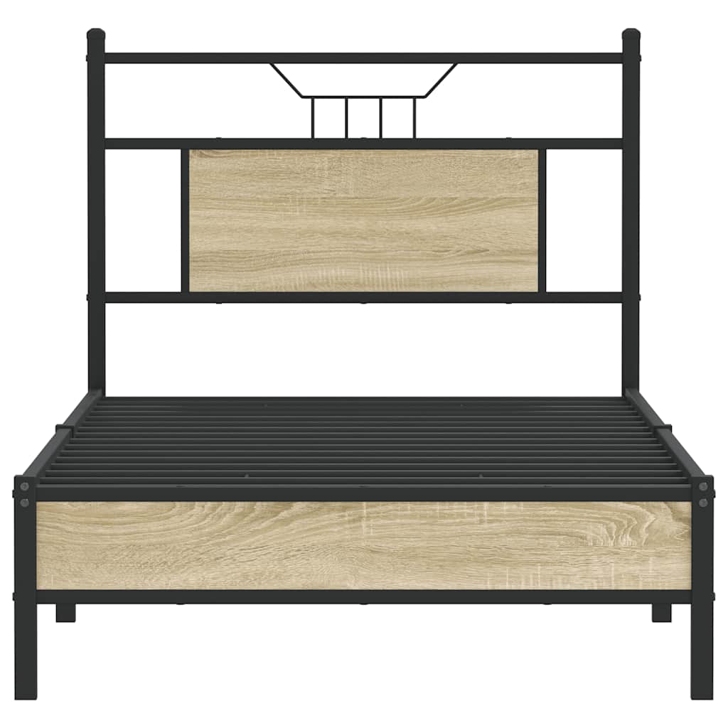 Cadre de lit sans matelas chêne sonoma 90x200 cm - XIOS