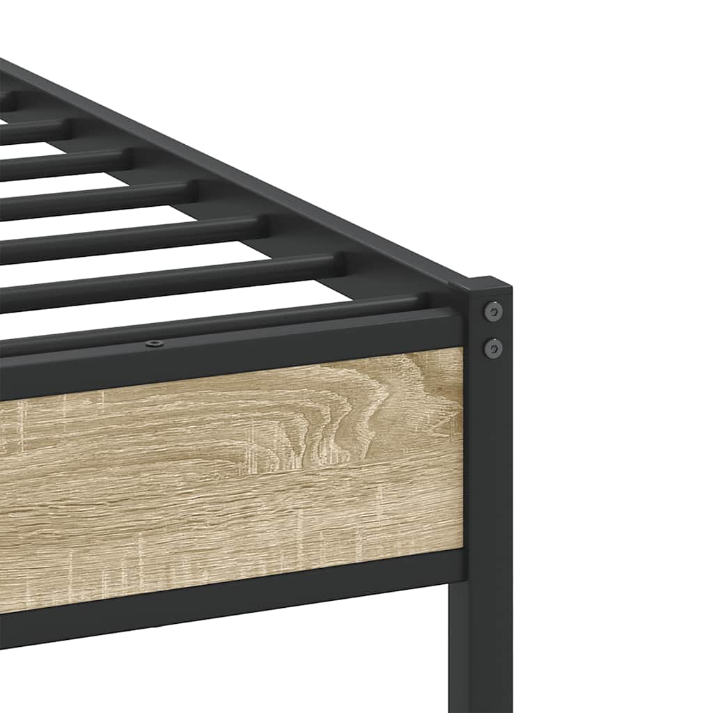 Cadre de lit sans matelas chêne sonoma 100x190 cm - XIOS