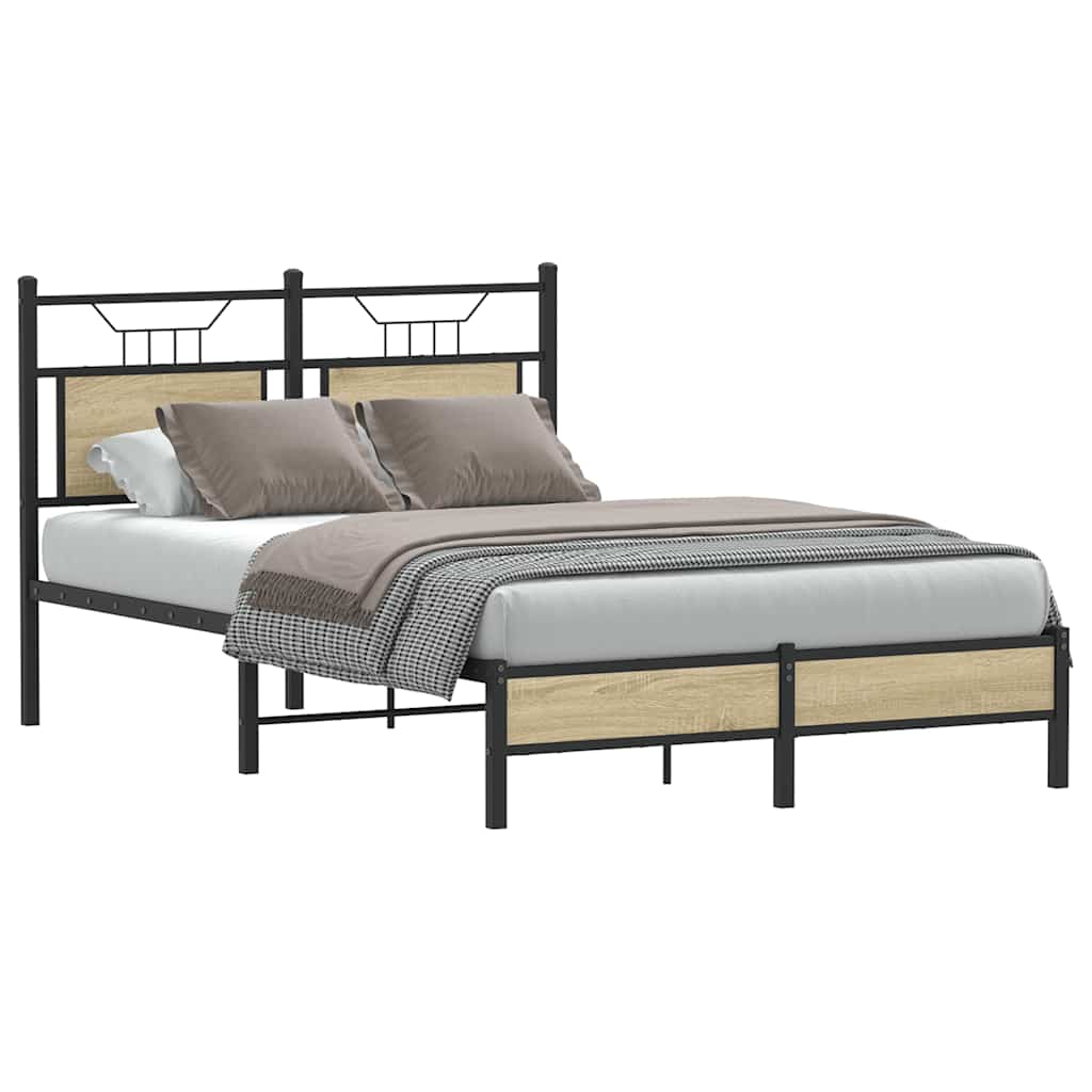 Cadre de lit sans matelas chêne sonoma 120x190 cm - XIOS