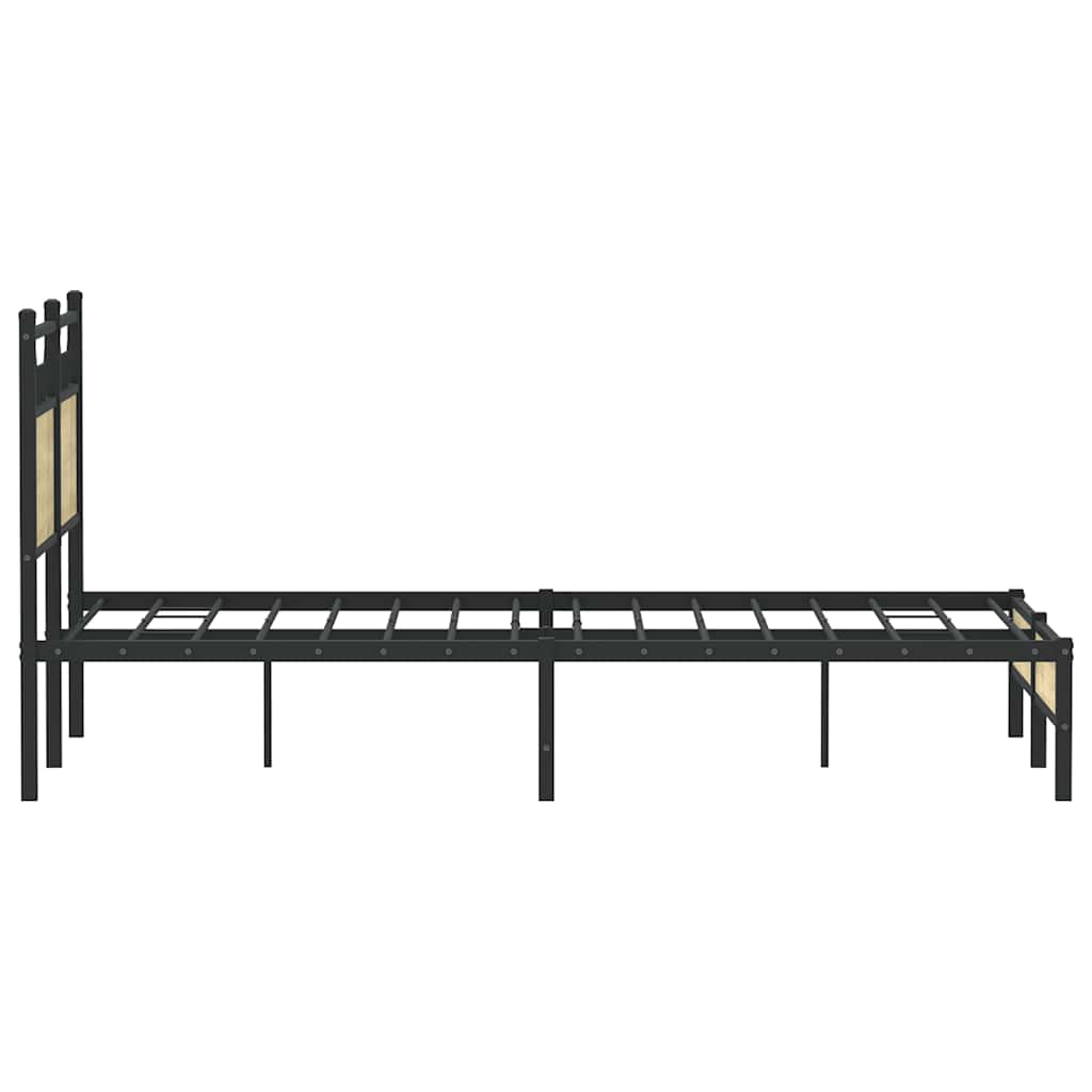 Cadre de lit sans matelas chêne sonoma 120x190 cm - XIOS