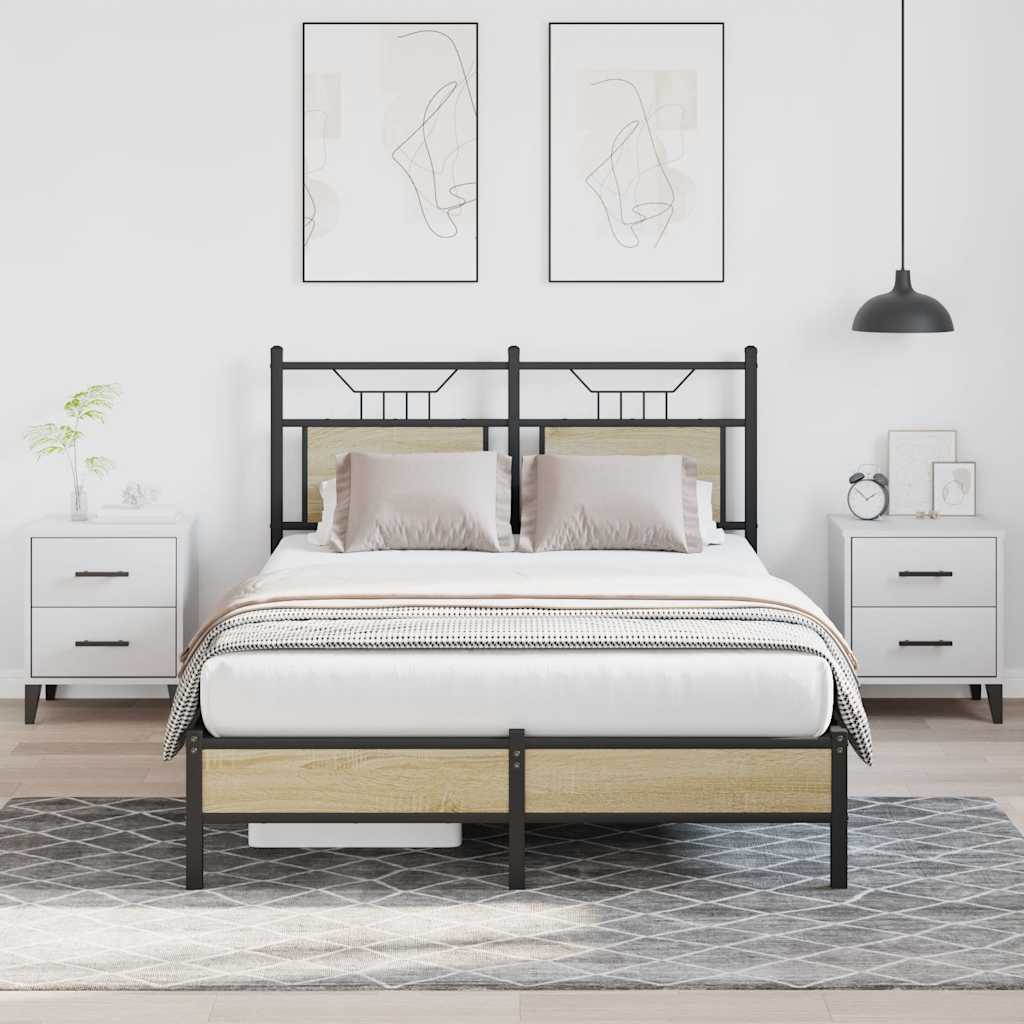 Cadre de lit sans matelas chêne sonoma 120x190 cm - XIOS