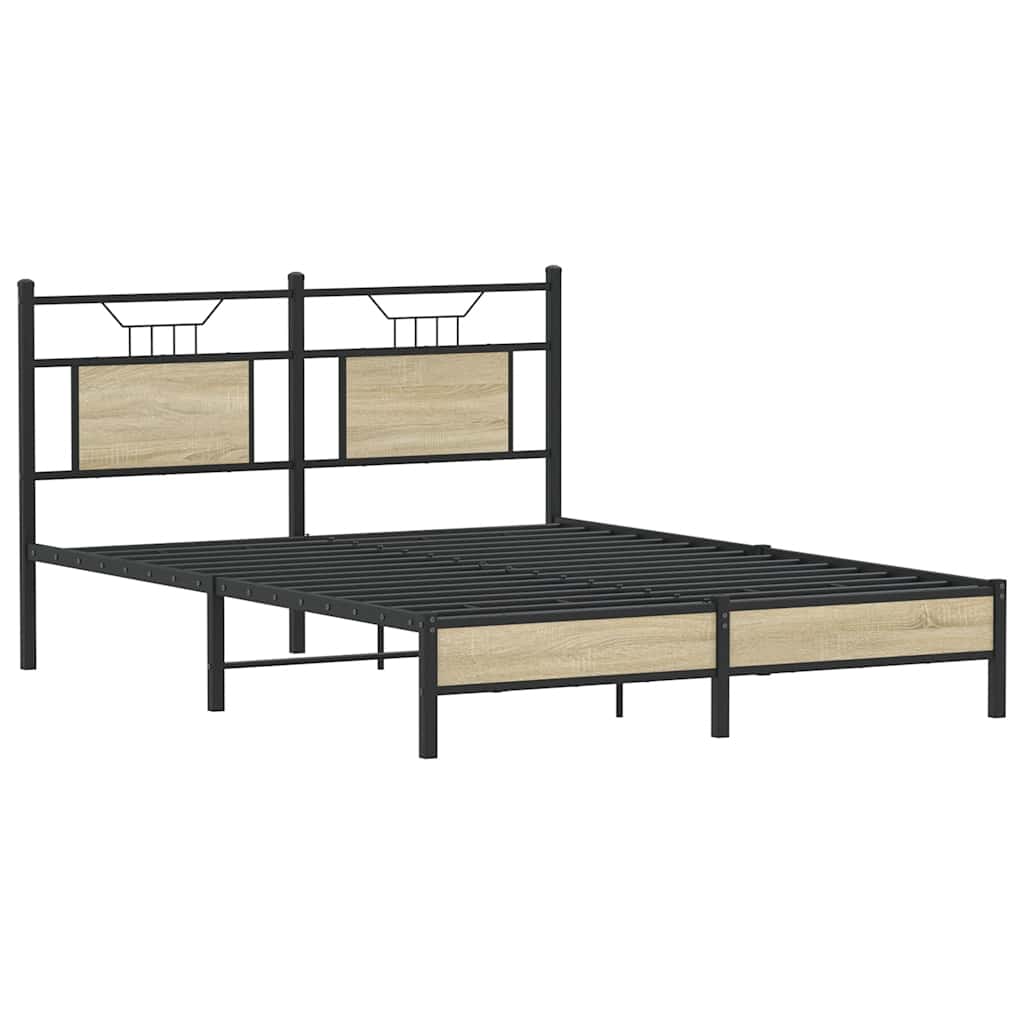 Cadre de lit sans matelas chêne sonoma 140x200 cm - XIOS
