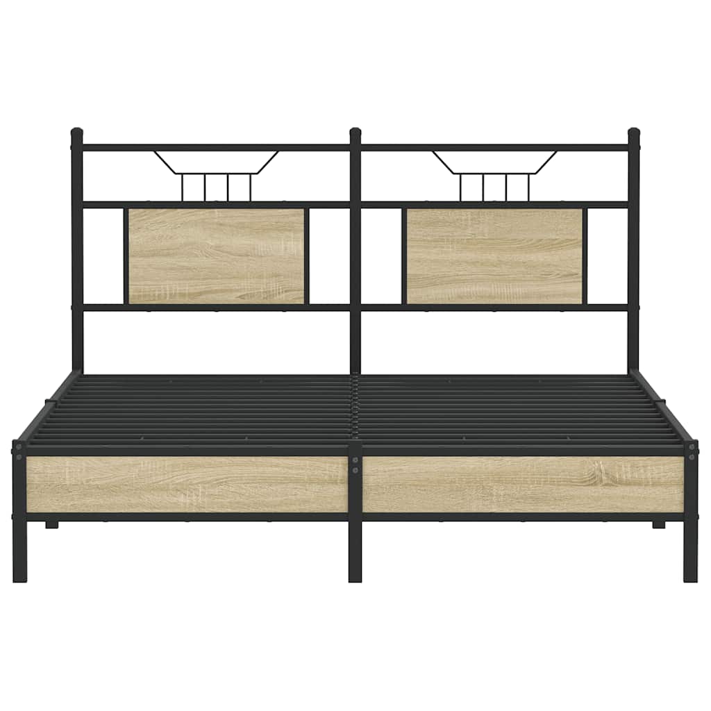 Cadre de lit sans matelas chêne sonoma 140x200 cm - XIOS