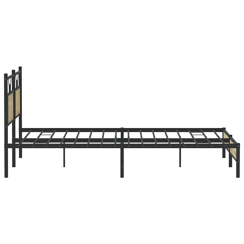Cadre de lit sans matelas chêne sonoma 183x203 cm - XIOS
