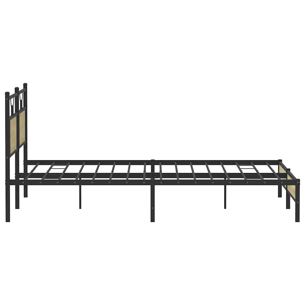 Cadre de lit sans matelas chêne marron 183x213 cm - XIOS
