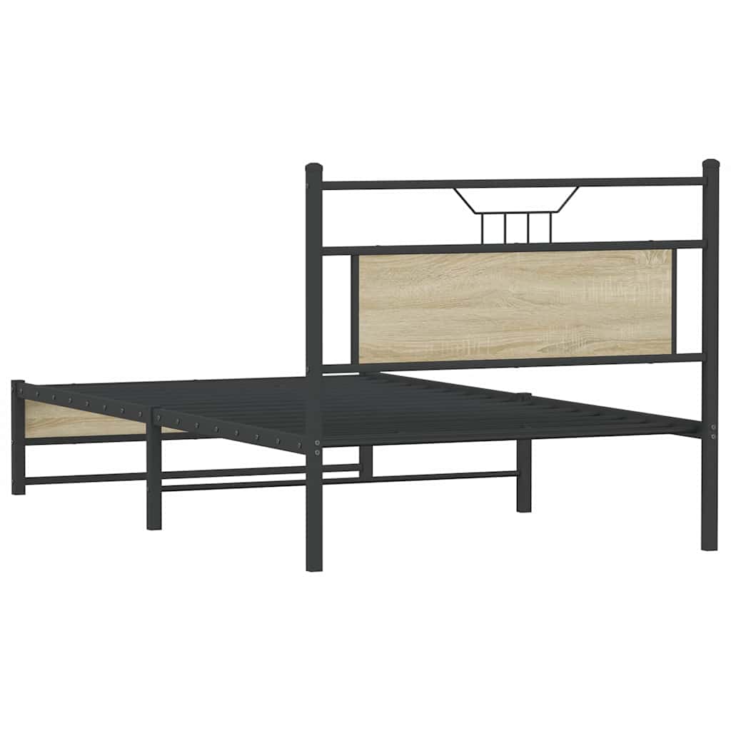 Cadre de lit sans matelas chêne sonoma 107x203 cm - XIOS