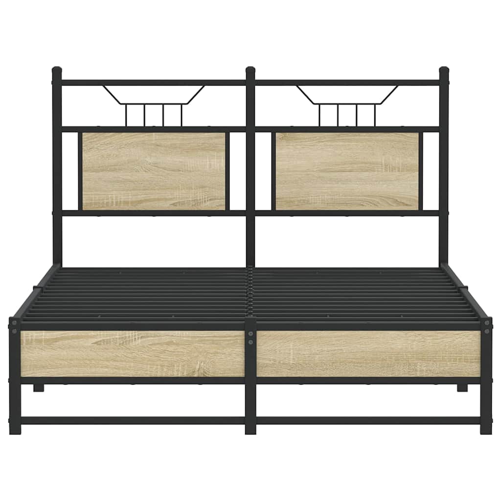 Cadre de lit sans matelas chêne sonoma 120x190 cm - XIOS