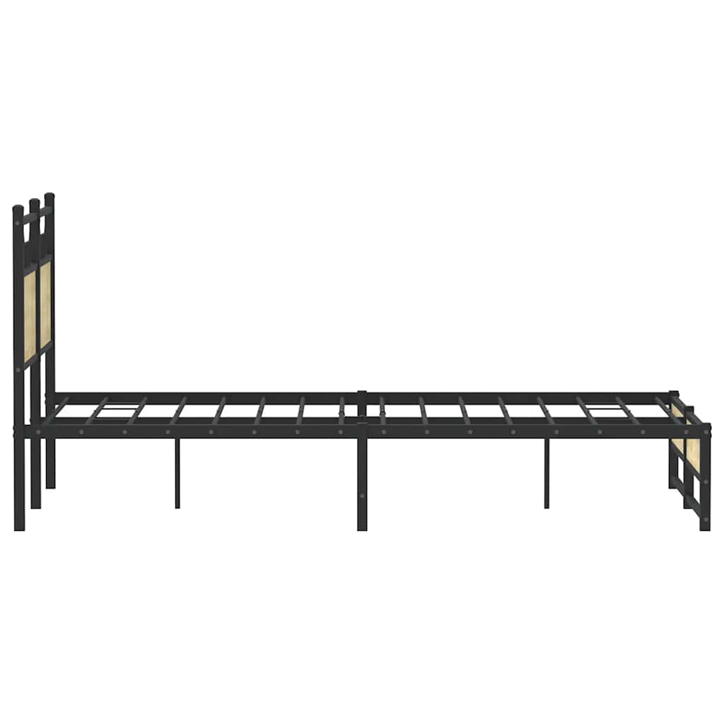 Cadre de lit sans matelas chêne sonoma 120x190 cm - XIOS