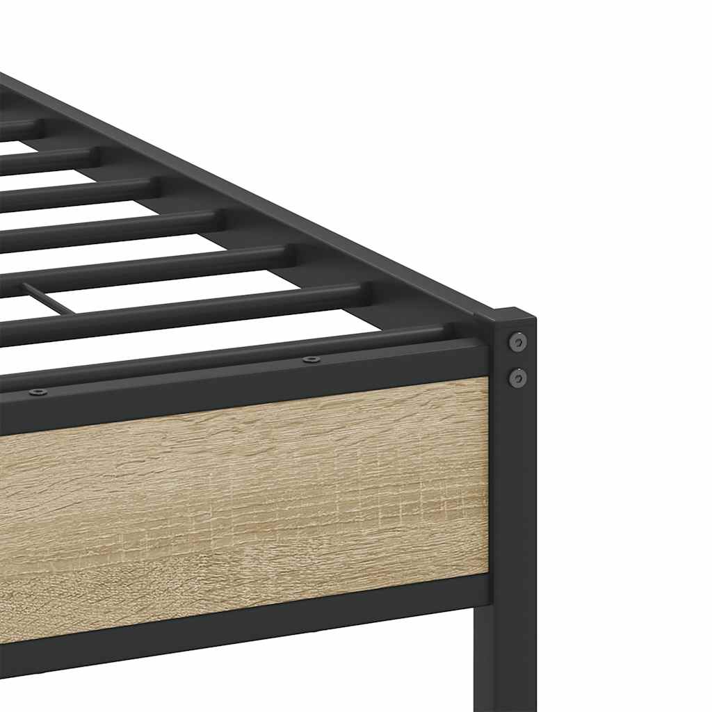 Cadre de lit sans matelas chêne sonoma 120x190 cm - XIOS