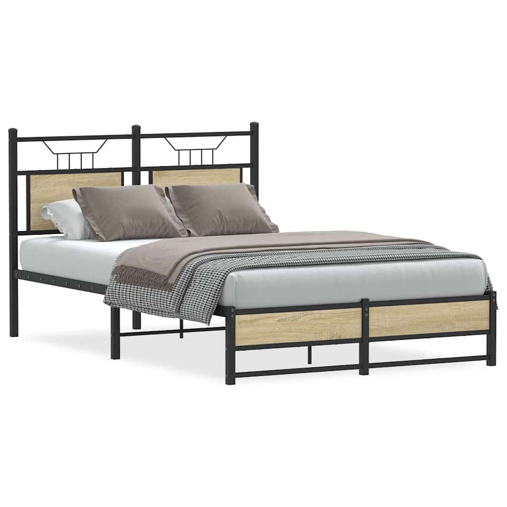 Cadre de lit sans matelas chêne sonoma 120x190 cm - XIOS
