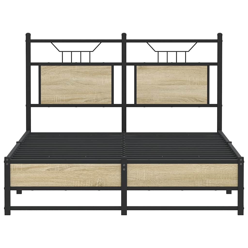 Cadre de lit sans matelas chêne sonoma 120x200 cm - XIOS