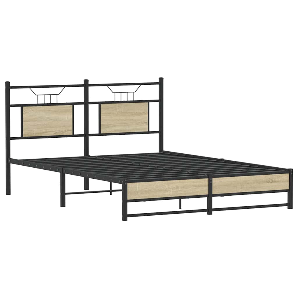Cadre de lit sans matelas chêne sonoma 137x190 cm - XIOS