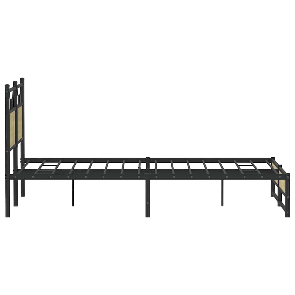 Cadre de lit sans matelas chêne sonoma 137x190 cm - XIOS