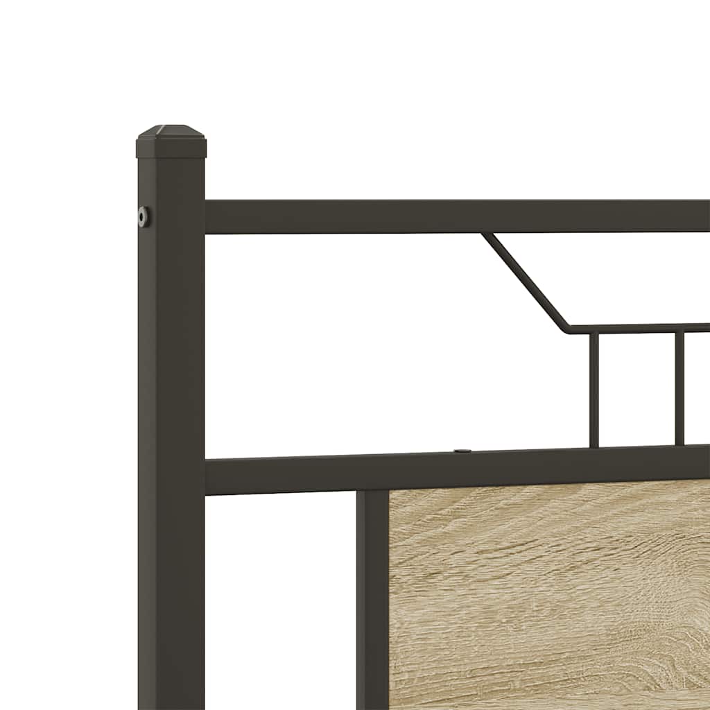 Cadre de lit sans matelas chêne sonoma 140x190 cm - XIOS