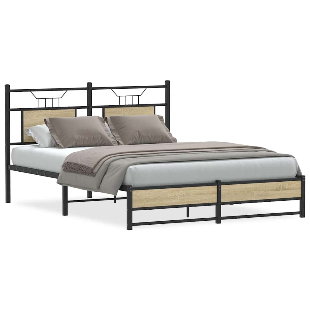 Cadre de lit sans matelas chêne sonoma 140x190 cm - XIOS