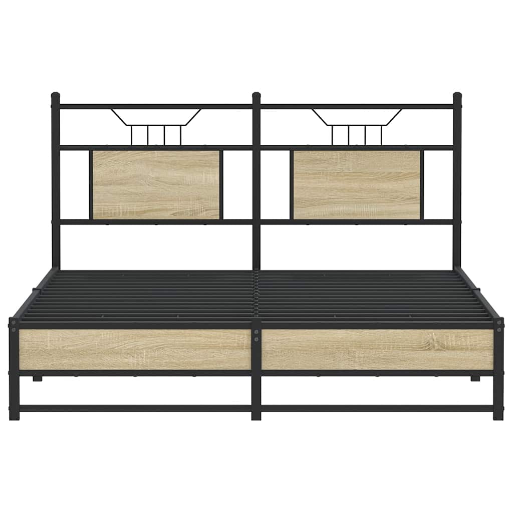 Cadre de lit sans matelas chêne sonoma 140x200 cm - XIOS