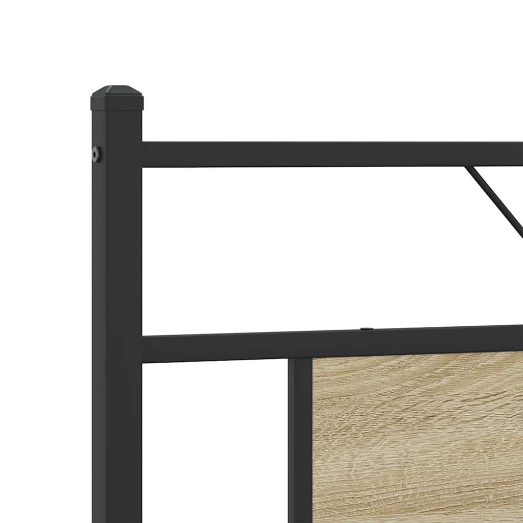 Cadre de lit sans matelas chêne sonoma 160x200 cm - XIOS