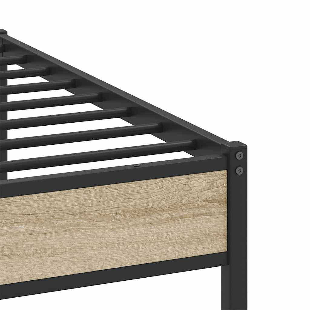 Cadre de lit sans matelas chêne sonoma 160x200 cm - XIOS
