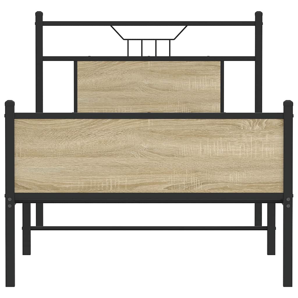 Cadre de lit sans matelas chêne sonoma 90x190 cm - XIOS