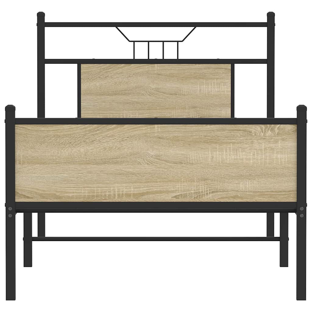 Cadre de lit sans matelas chêne sonoma 90x200 cm - XIOS