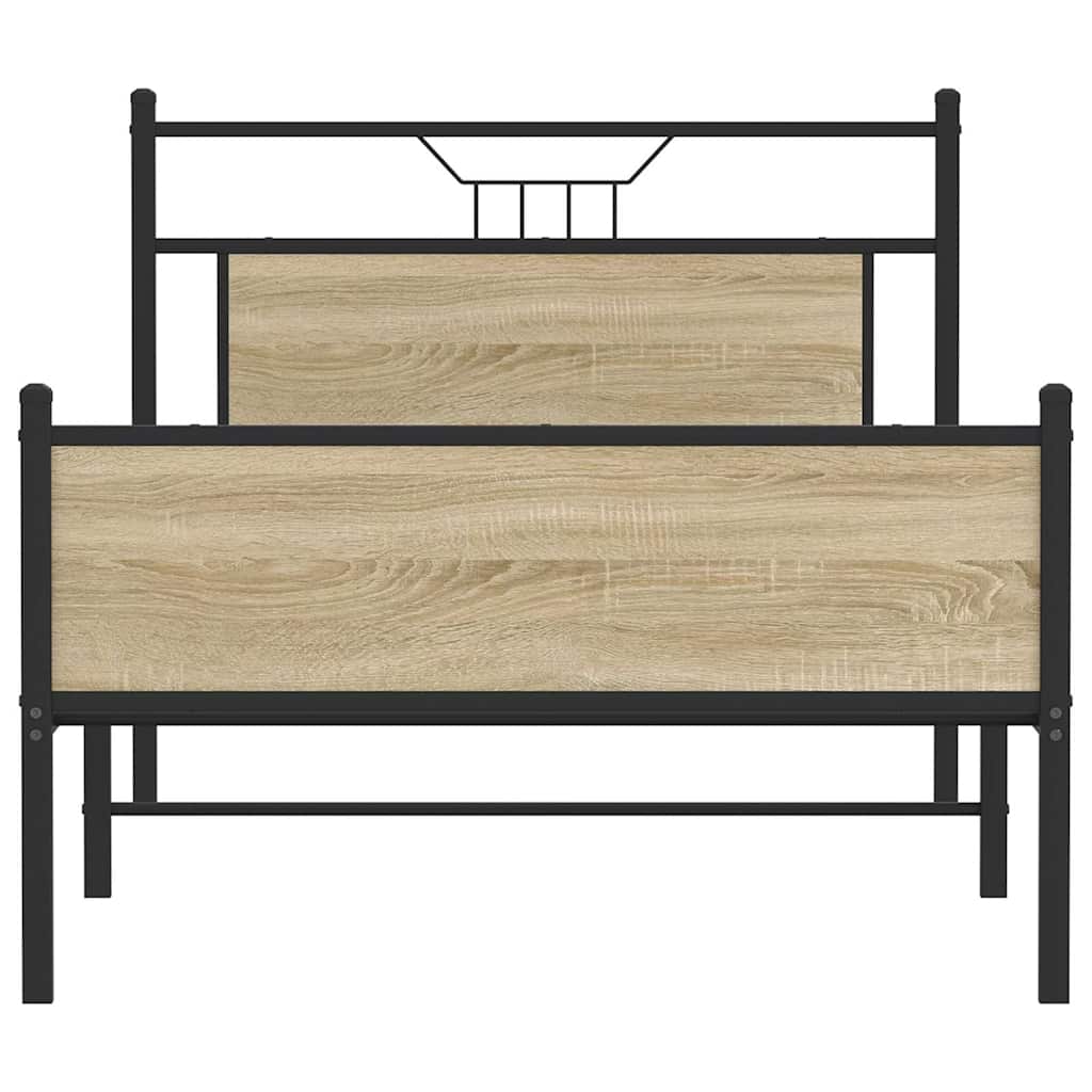 Cadre de lit sans matelas chêne sonoma 100x190 cm - XIOS