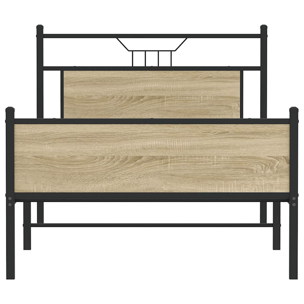 Cadre de lit sans matelas chêne sonoma 100x200 cm - XIOS