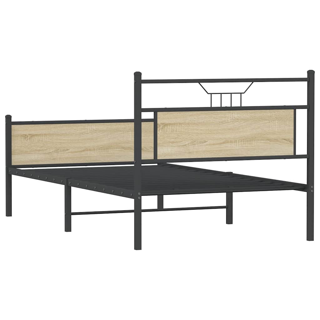 Cadre de lit sans matelas chêne sonoma 100x200 cm - XIOS