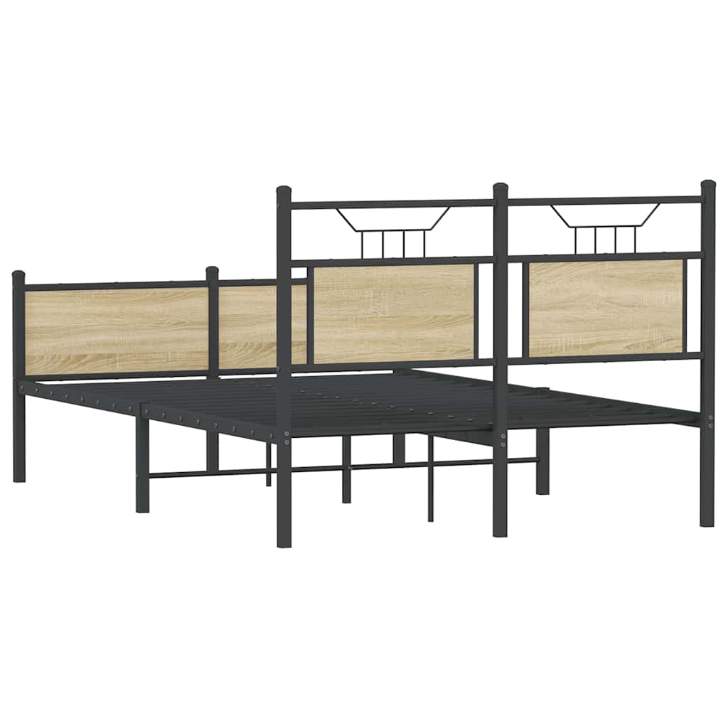 Cadre de lit sans matelas chêne sonoma 120x190 cm - XIOS