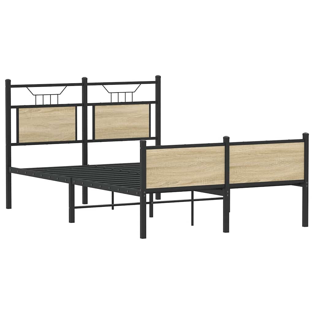 Cadre de lit sans matelas chêne sonoma 120x200 cm - XIOS