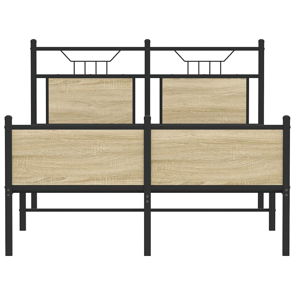 Cadre de lit sans matelas chêne sonoma 120x200 cm - XIOS