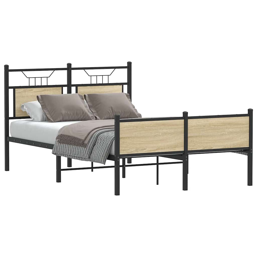 Cadre de lit sans matelas chêne sonoma 120x200 cm - XIOS